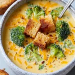 Hearty Broccoli Cheddar Soup: A Cozy Dinner in 50 Minutes First Image