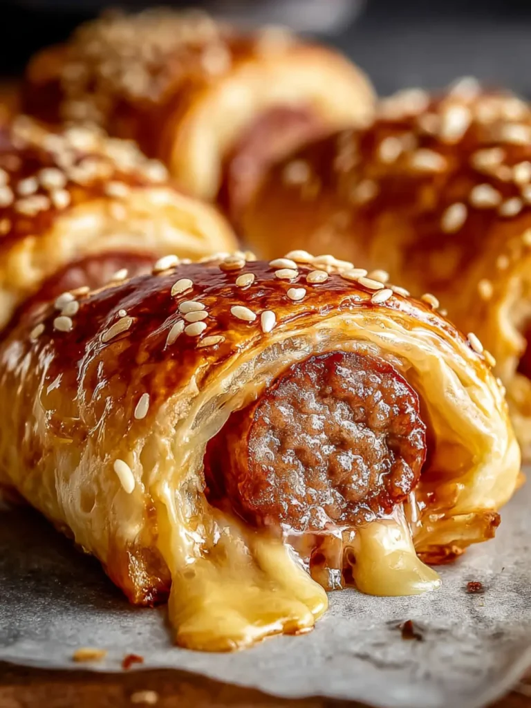 Irresistible Beef Sausage Rolls with Jalapeño & Cheese First Image