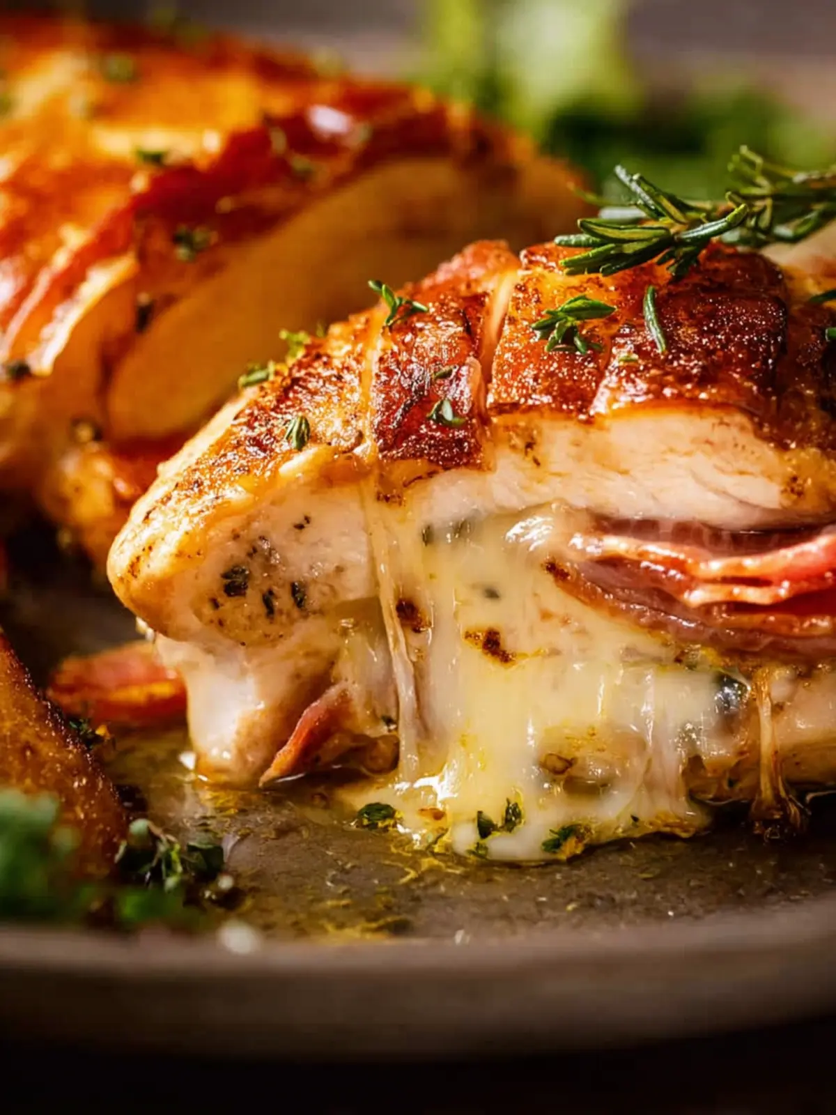 Ham and Cheese Stuffed Chicken First Image