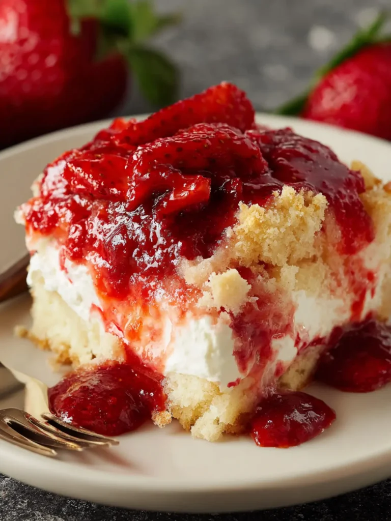 Strawberry Cheesecake Dump Cake – The Best Easy Dessert You’ll Ever Bake First Image