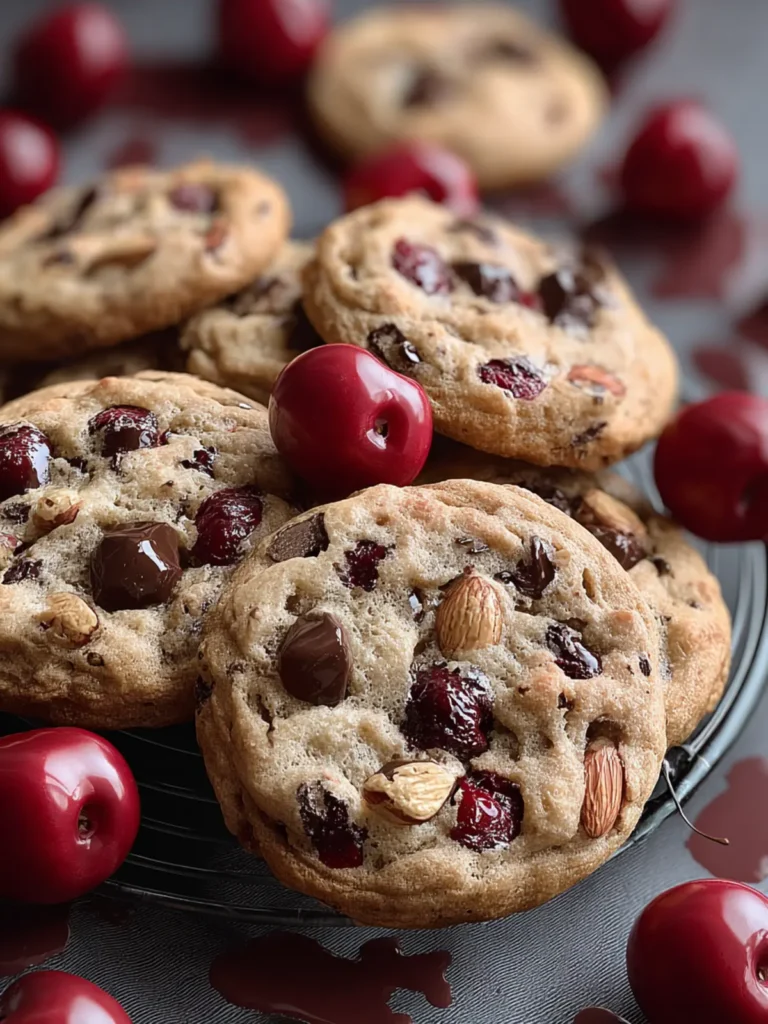 Irresistible Cherry Almond Chocolate Chip Cookies Recipe First Image