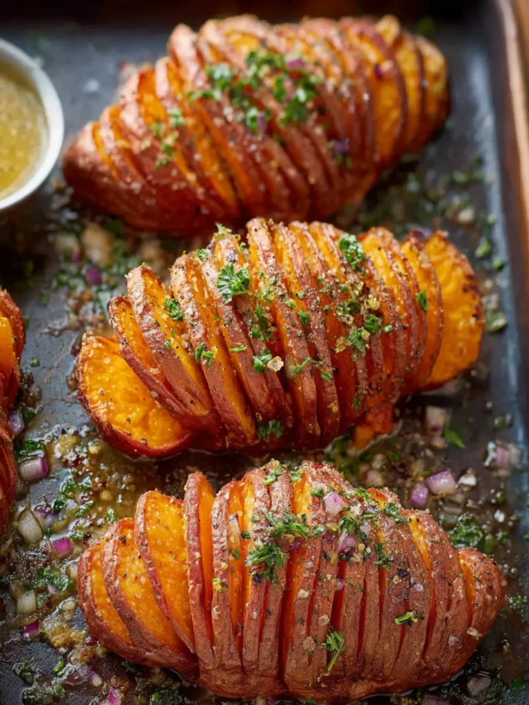 Hasselback Sweet Potatoes First Image