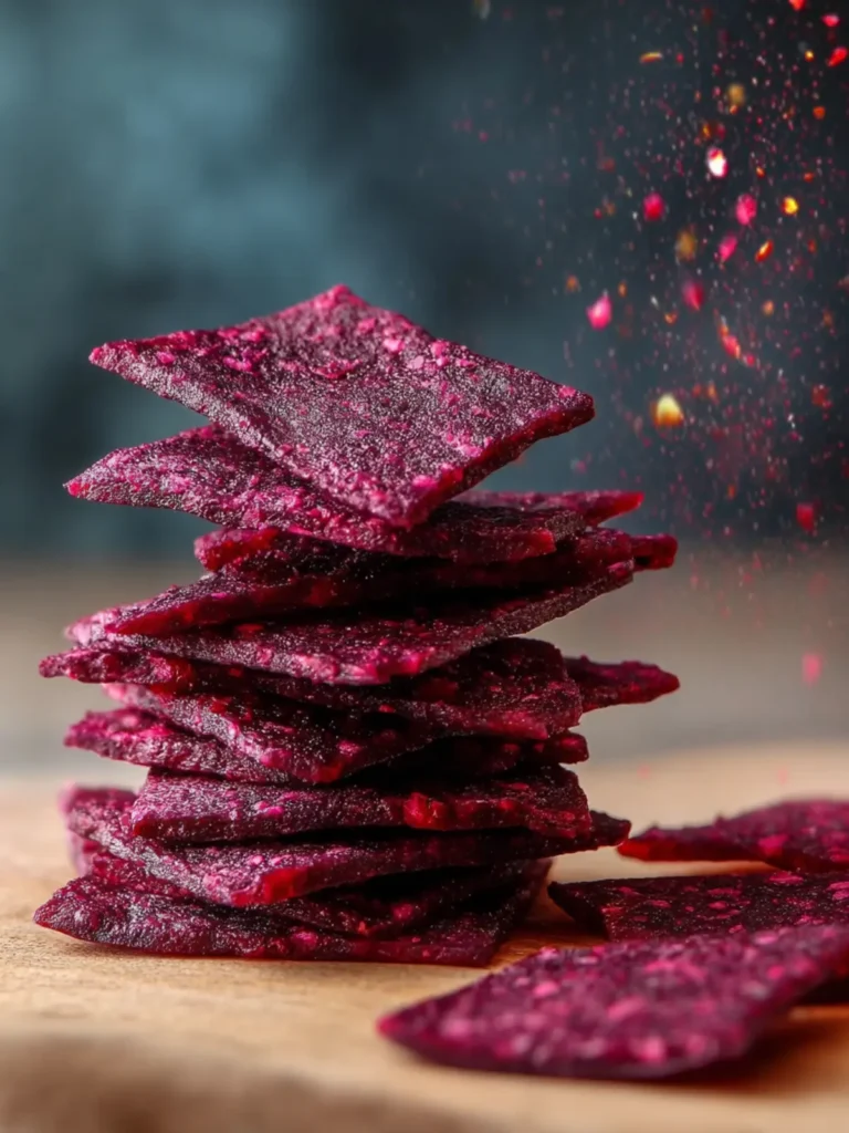 Gluten Free Beet Crackers First Image