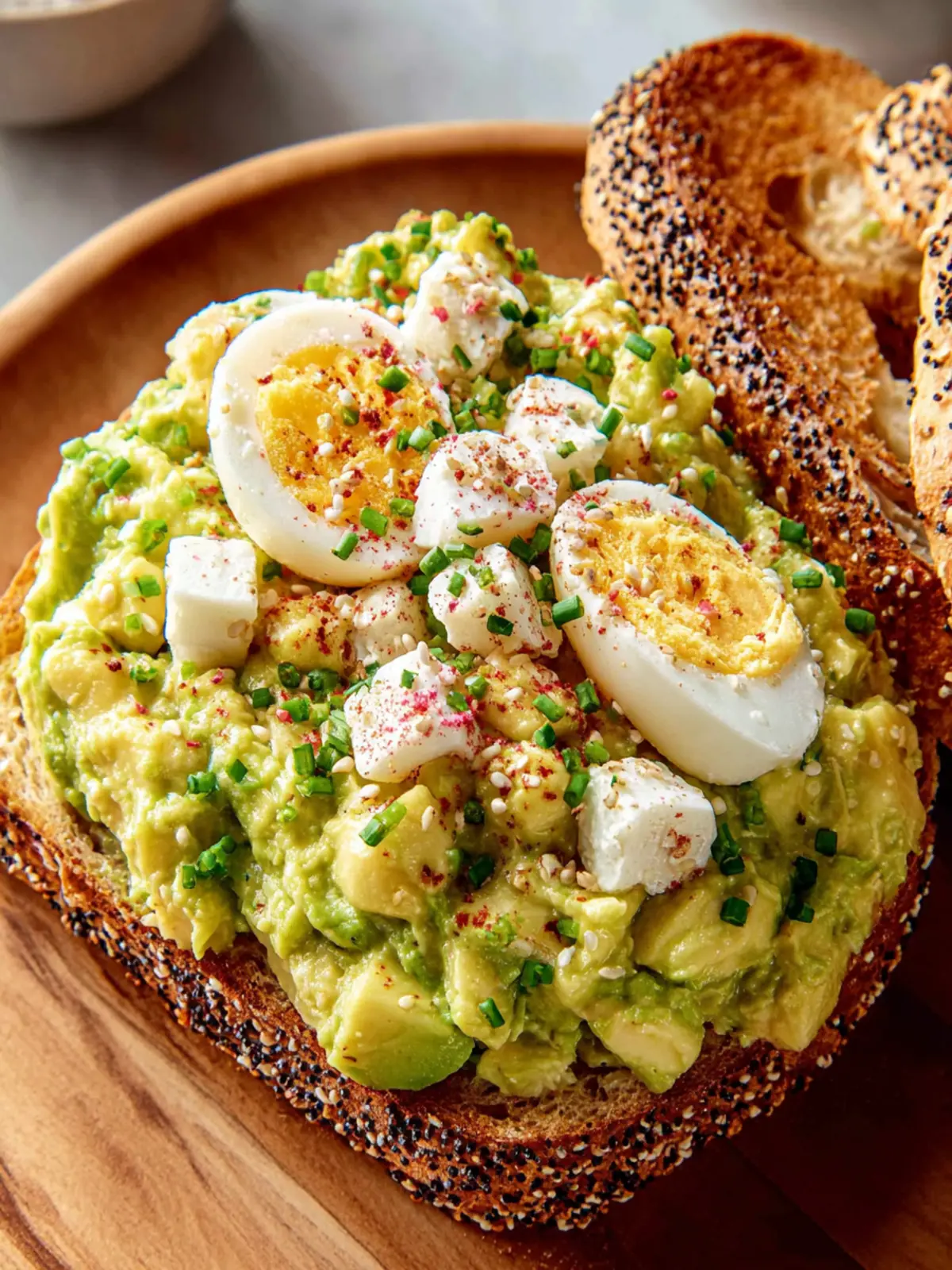Creamy Avocado Egg Salad (No Mayo!) with Everything Bagel First Image