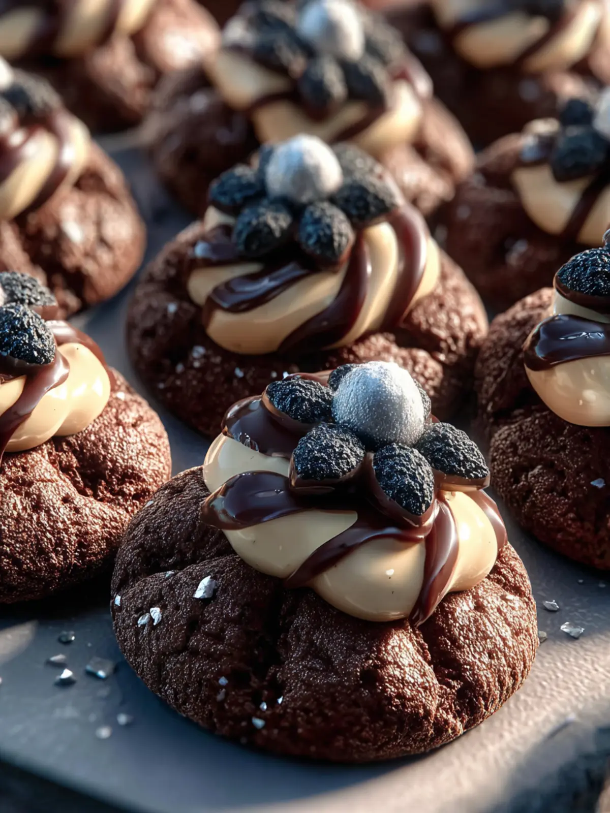 Delicious Cookies and Cream Chocolate Blossoms Recipe! First Image