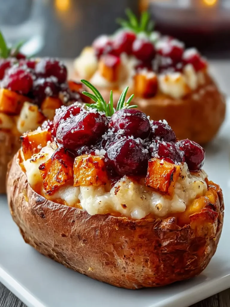 Cranberry Apple Twice-Baked Sweet Potatoes First Image