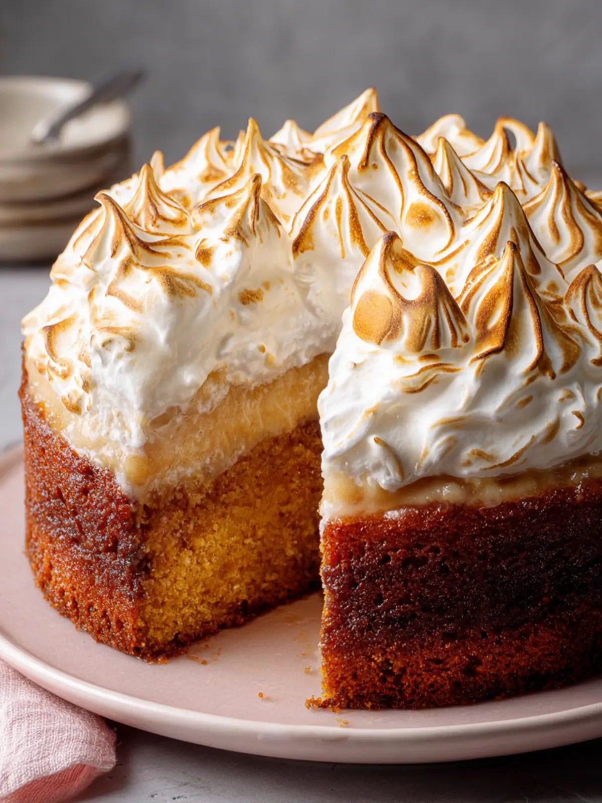 Sweet Potato Cake with Marshmallow Meringue First Image