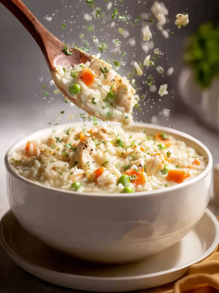 Creamy Chicken and Rice Soup First Image
