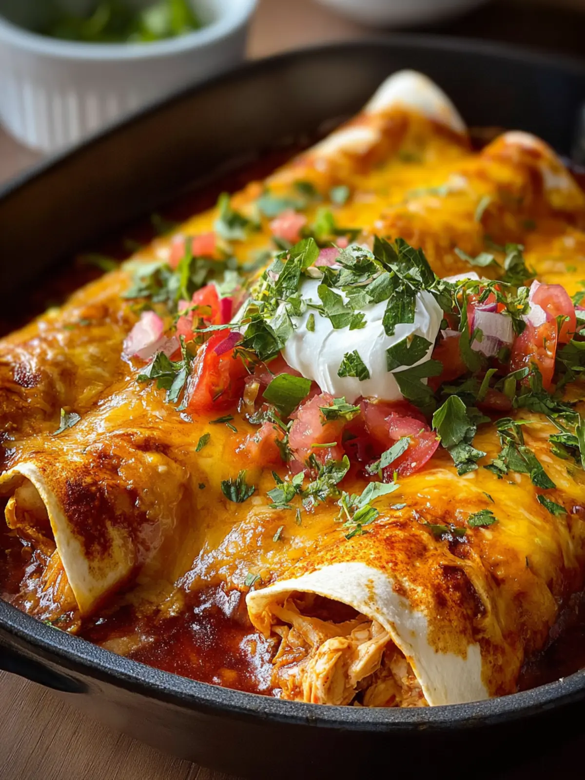 Easy Chicken Enchiladas (Comfort Food Made Simple) First Image