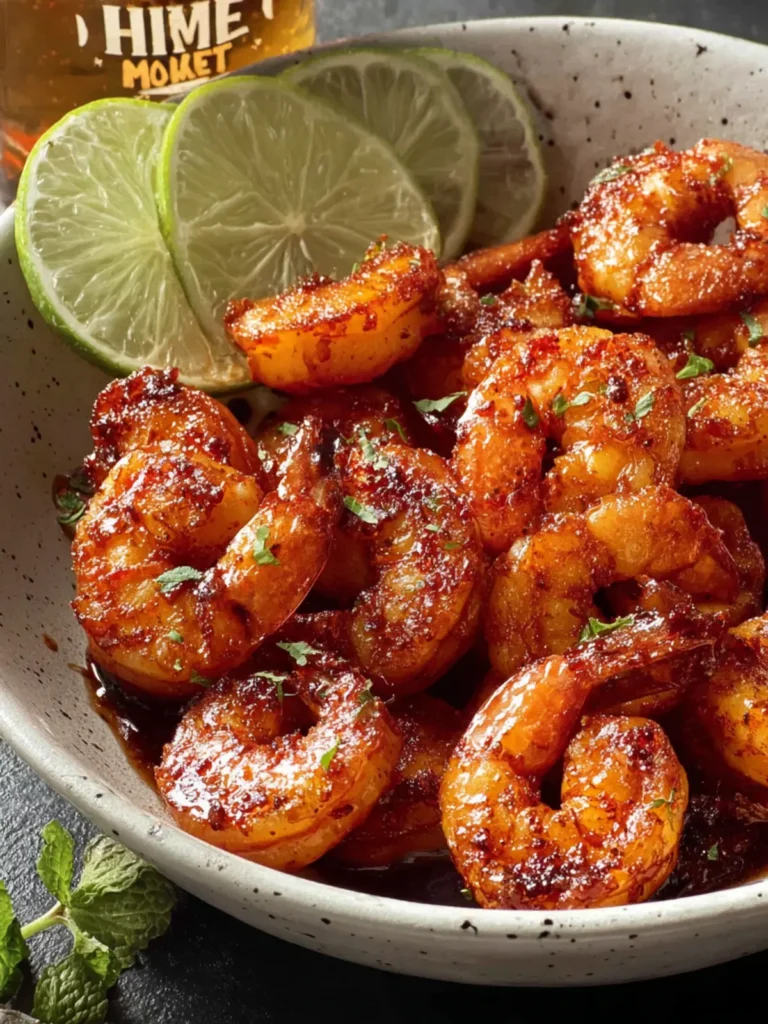 Easy Hot Honey Shrimp Recipe with Lime (Air Fried) First Image