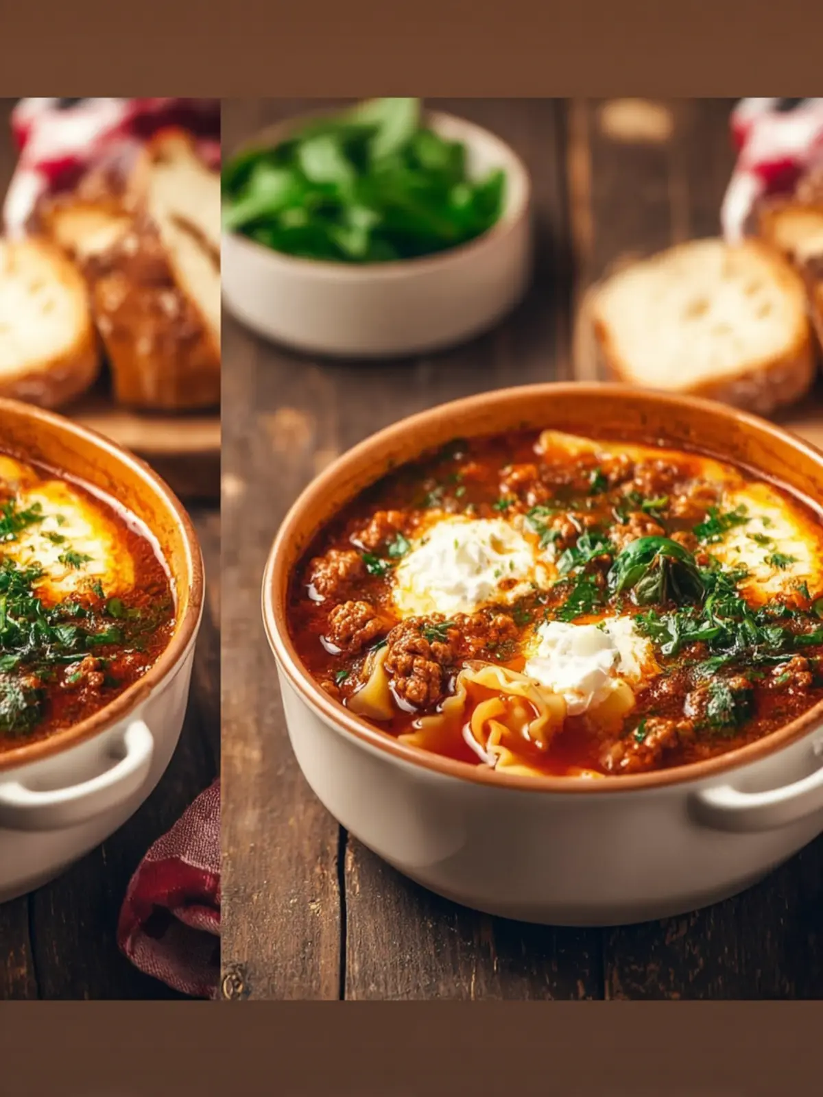 Easy One Pot Lasagna Soup Recipe First Image