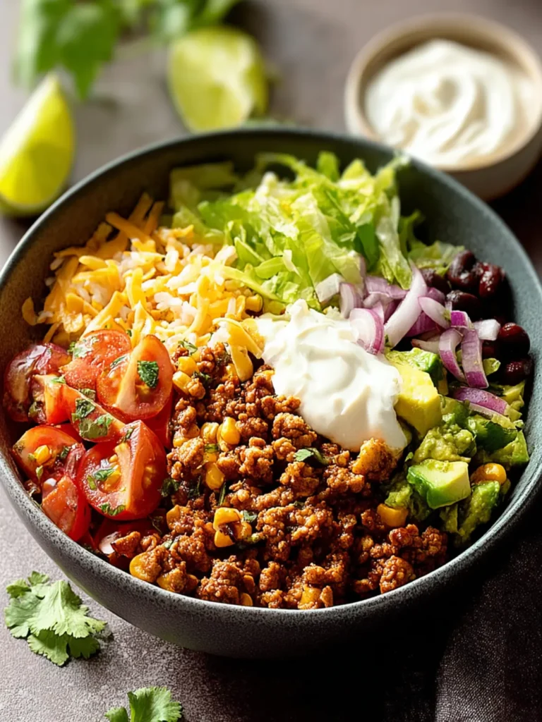 Flavorful Ground Chicken Taco Bowls for a Healthy Fiesta First Image