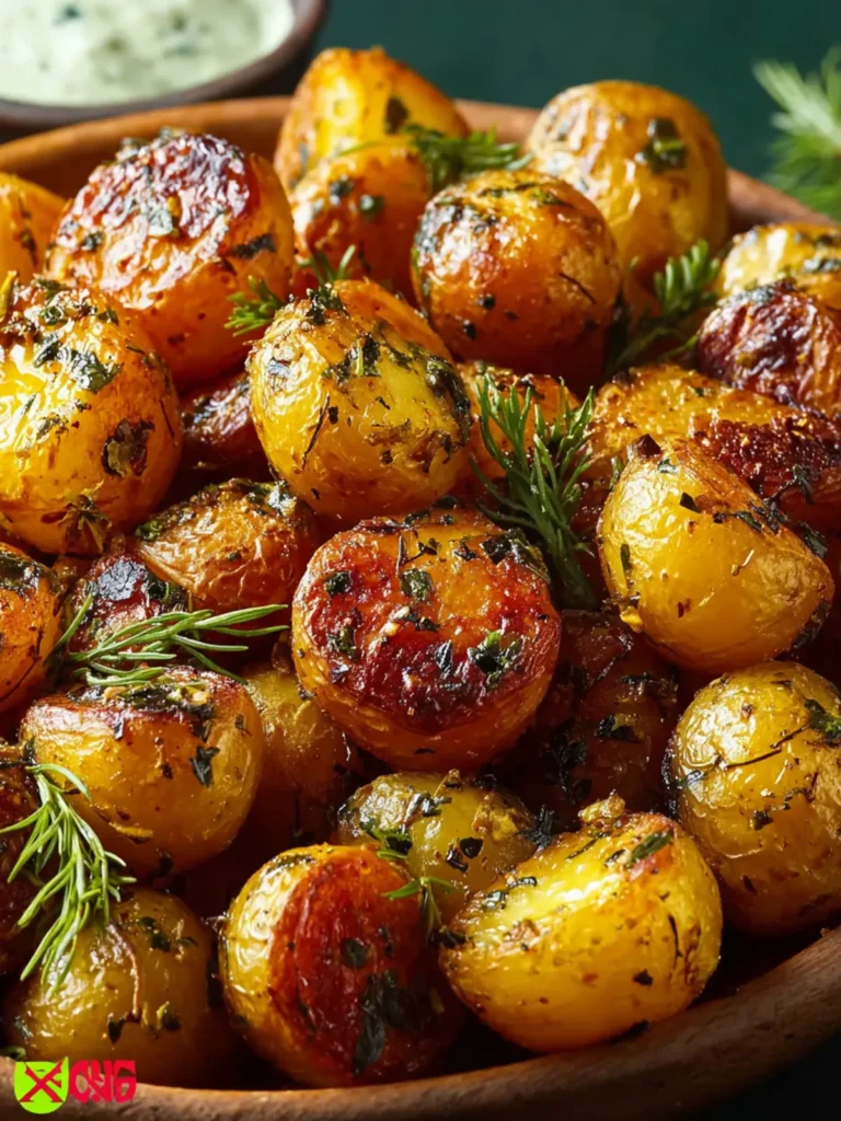 Golden Herb Roasted Baby Potatoes First Image