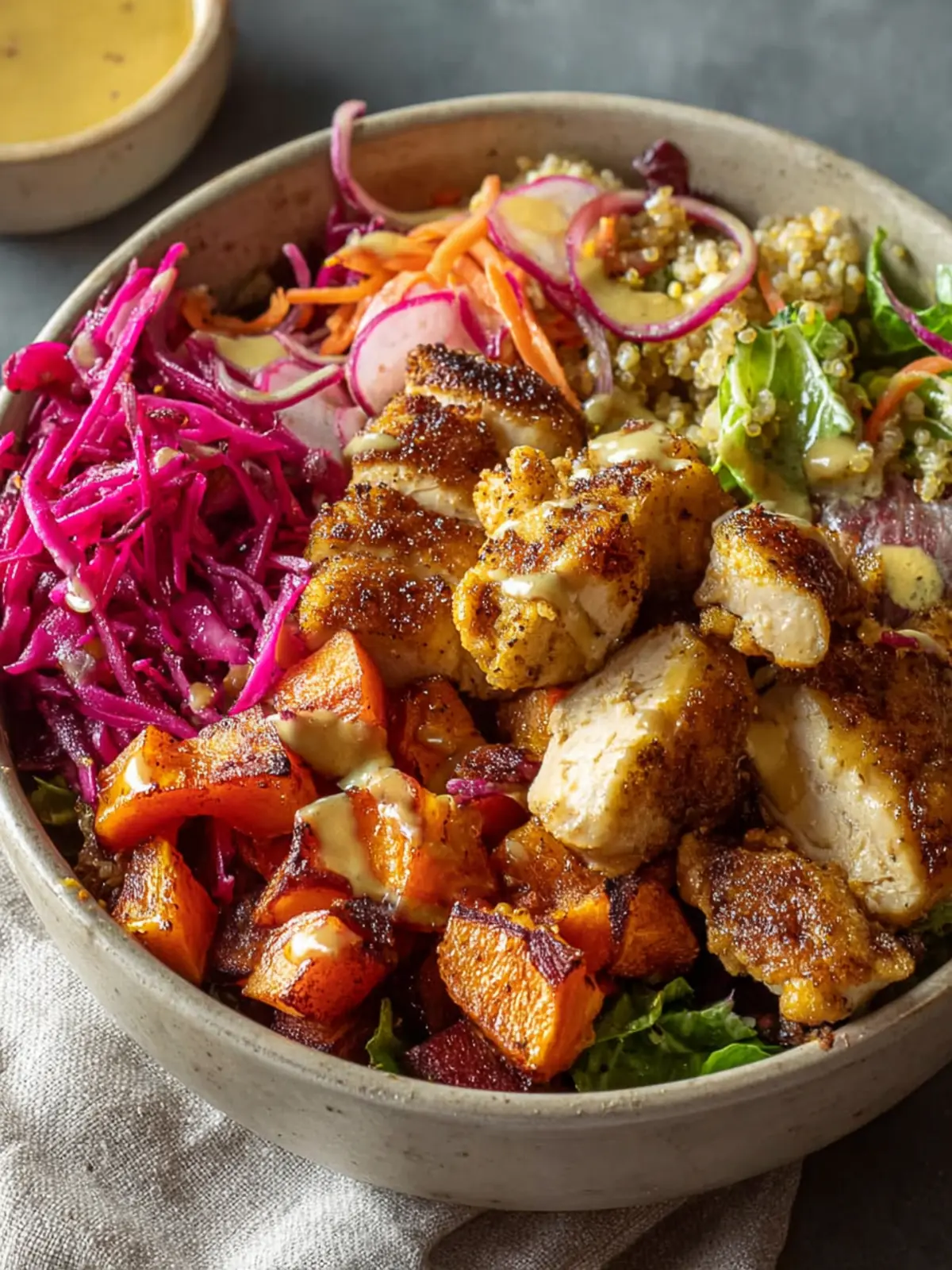 Healthy Hot Honey Chicken Bowls (Sweetgreen Copycat) First Image