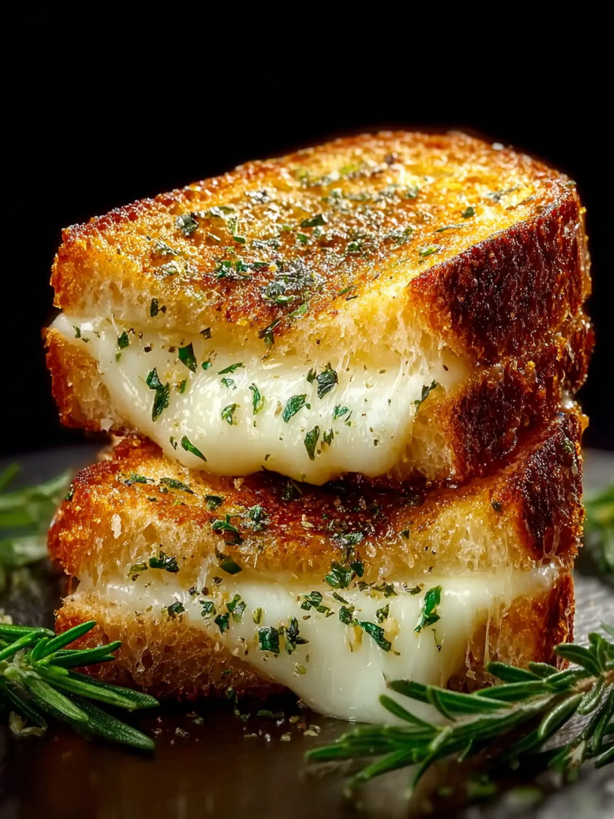 Garlic Bread Grilled Cheese First Image