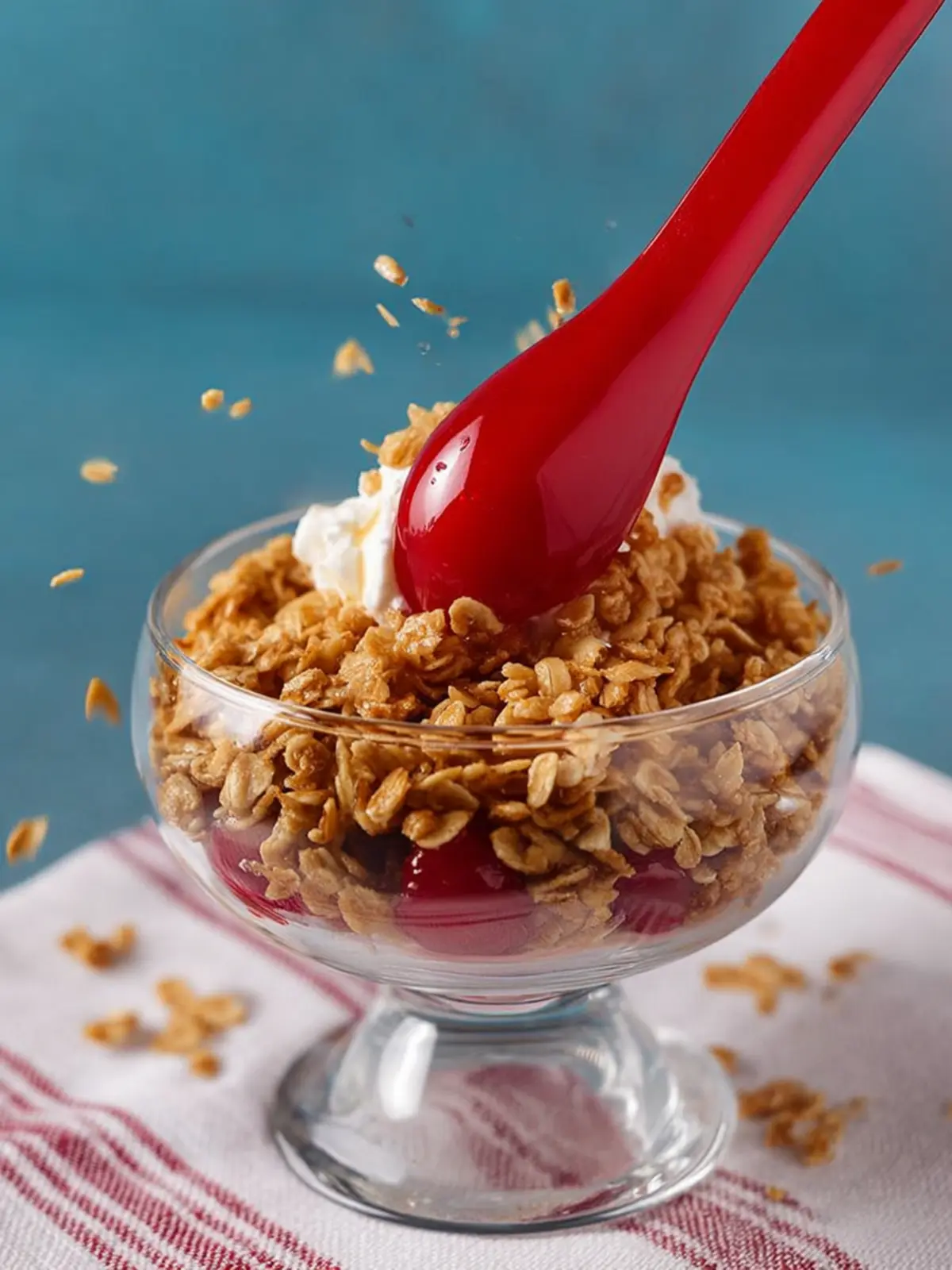 3 Ingredient Crunchy Oat Topping – Irresistibly Great on Sundaes