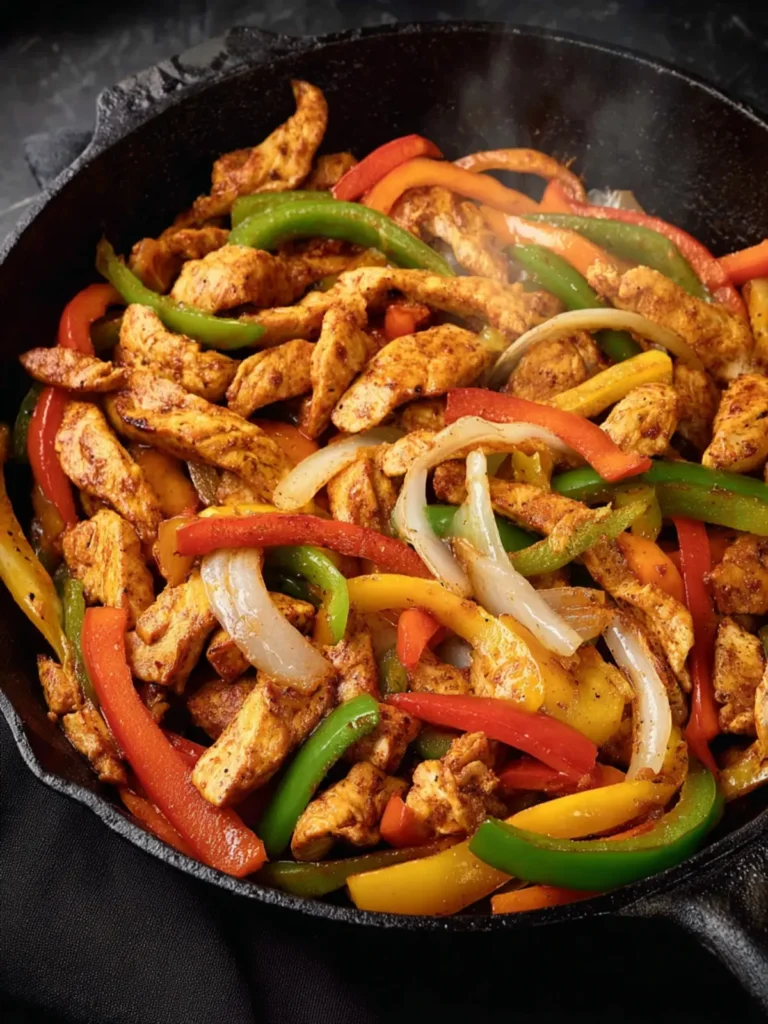 Cast Iron Skillet Chicken Fajitas First Image