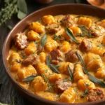 Creamy Butternut Squash Gnocchi with Sausage, Thyme, and Sage First Image