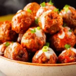 Crock Pot Buffalo Ranch Meatballs First Image
