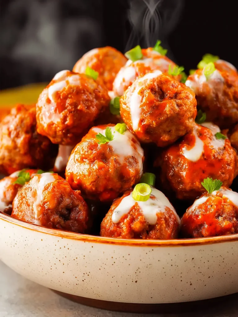 Crock Pot Buffalo Ranch Meatballs First Image