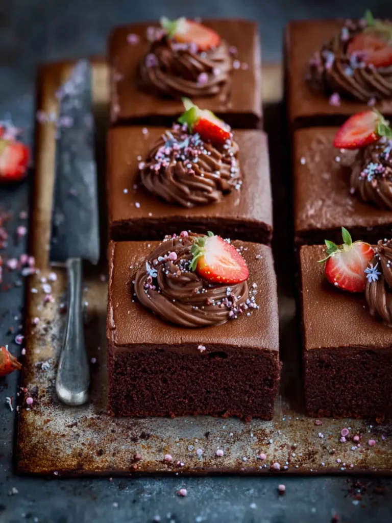 Easy Chocolate Cake Traybake First Image