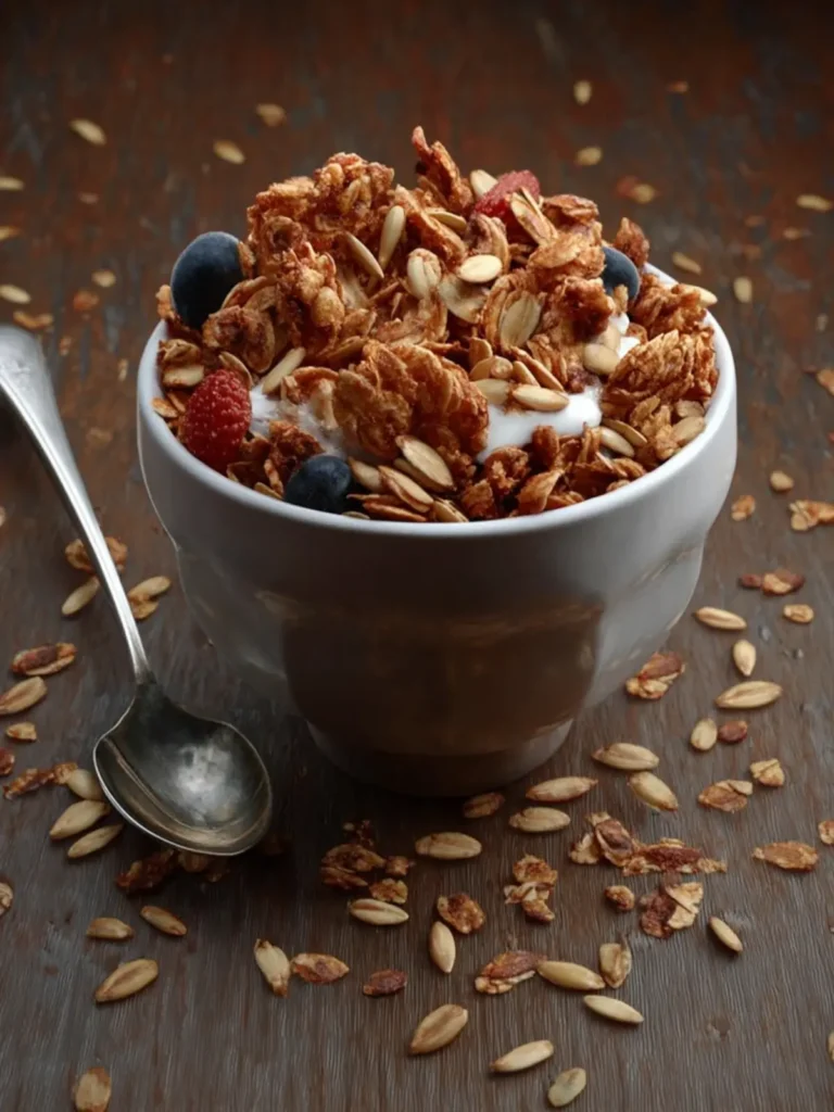 Flax Granola with Cinnamon and Sunflower Seeds First Image