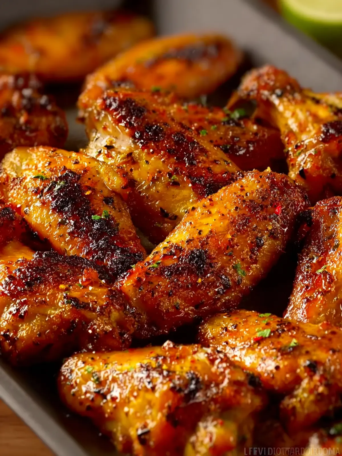Golden Oven Baked Chicken Wings First Image
