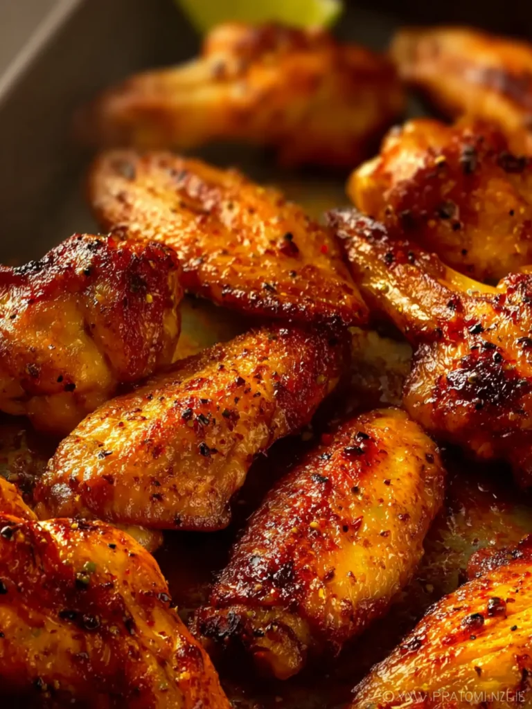 Golden Oven Baked Chicken Wings First Image