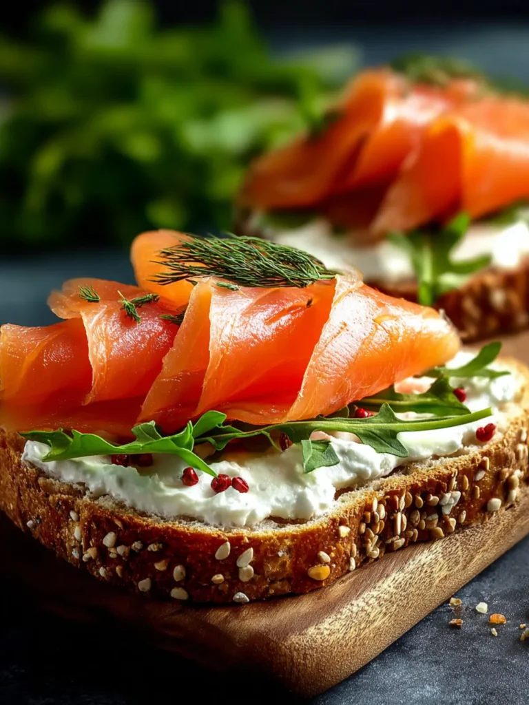 Irresistible Smoked Salmon Sandwich with Cream Cheese Recipe First Image