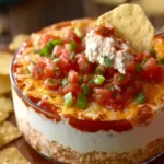 Layered Cream Cheese and Salsa Dip First Image