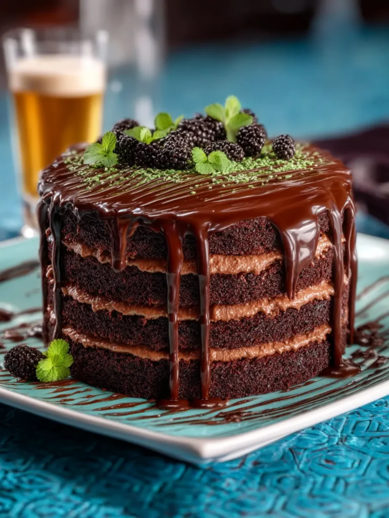 Rich Guinness Chocolate Cake First Image