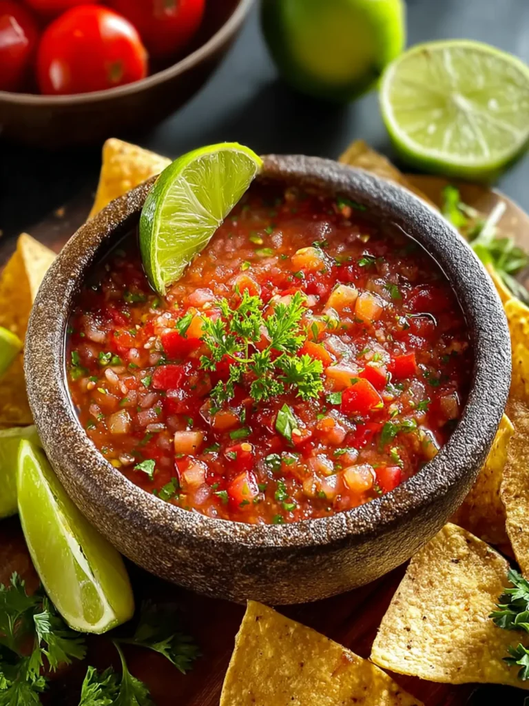Zesty Restaurant Style Salsa: A Flavorful Fiesta Delight First Image