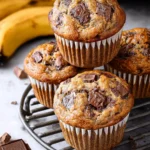 Banana Chocolate Chunk Muffins First Image