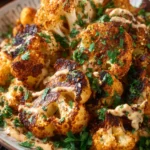 Blackened Roasted Cauliflower with Sweet Tahini First Image