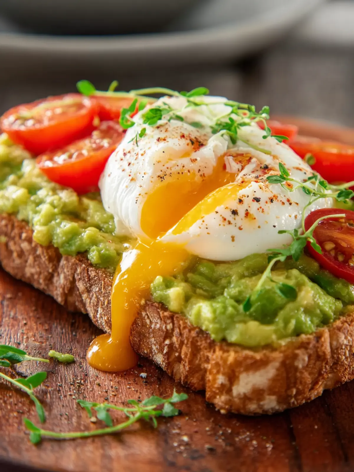 Elevate Your Breakfast: Avocado Toast with Poached Egg Delight First Image