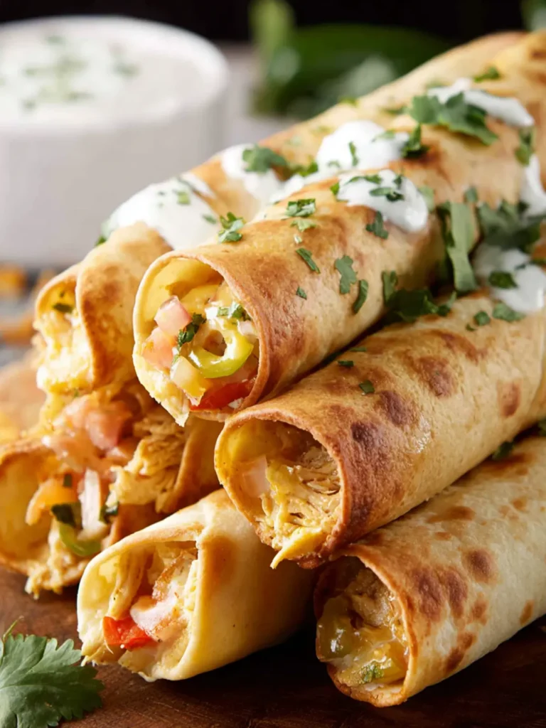 Green Chile Chicken Taquitos First Image