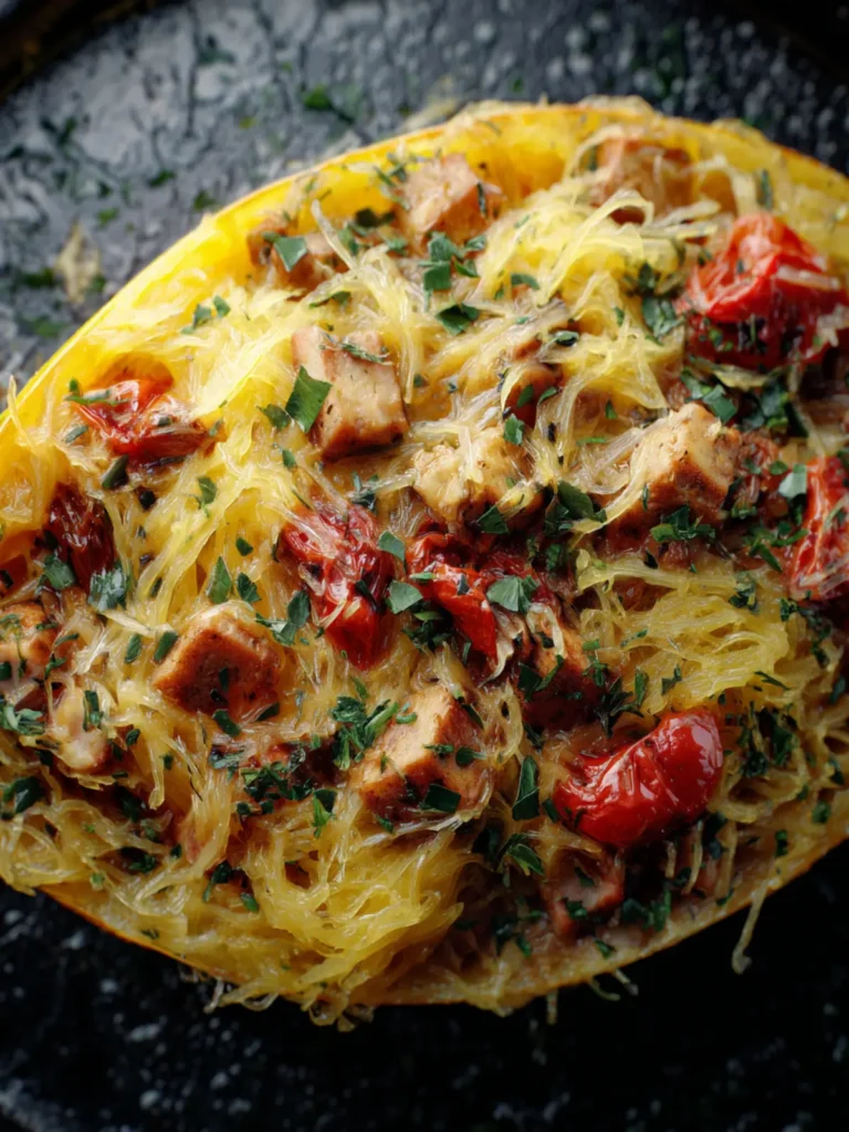 Mediterranean Inspired Spaghetti Squash First Image