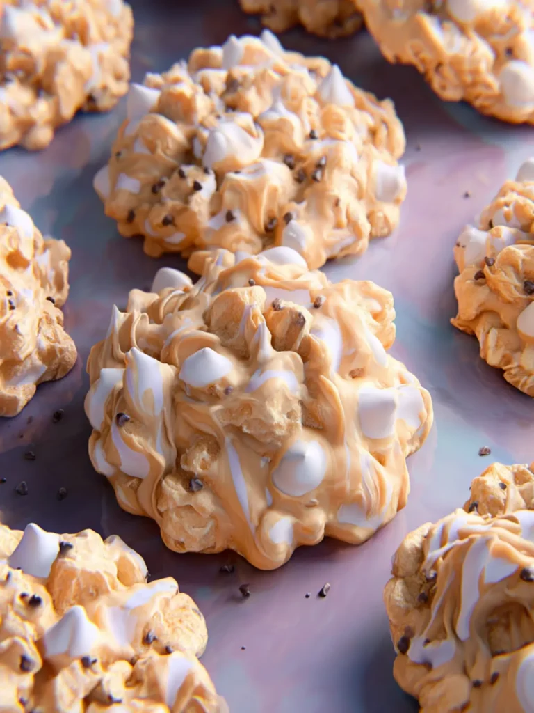 No-Bake Avalanche Cookies with White Chocolate & Peanut Butter First Image