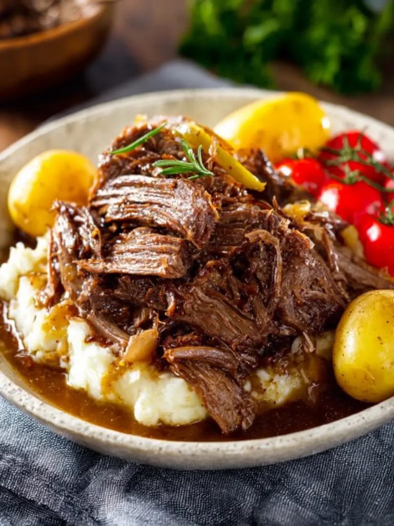 Slow Cooker Mississippi Pot Roast First Image