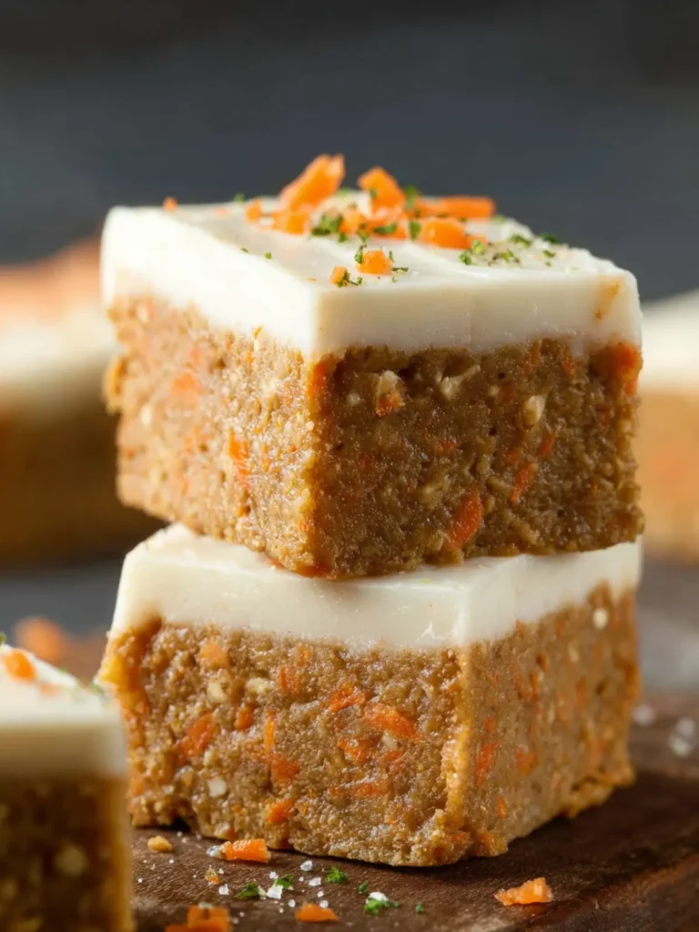 no bake carrot cake bars First Image