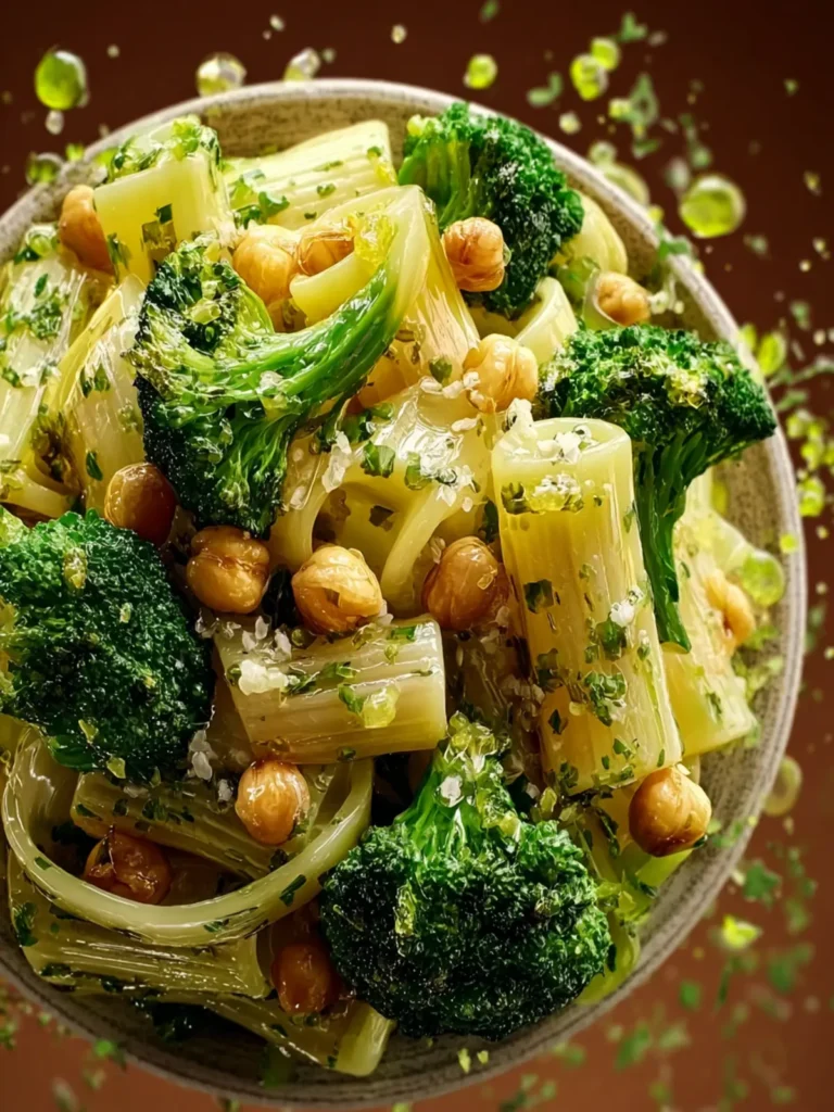 Broccoli Chickpea Pasta with Garlic Olive Oil First Image