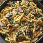 Creamy Tuscan Mushroom Pasta Skillet – A Flavorful Delight First Image