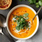 Spicy Butternut Squash and Sweet Potato Soup First Image