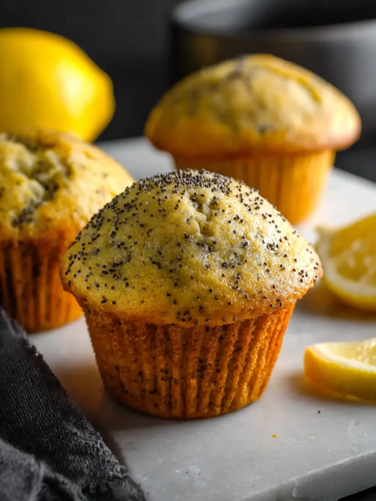 lemon poppy seed muffins First Image