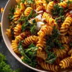 red pesto pasta kale First Image