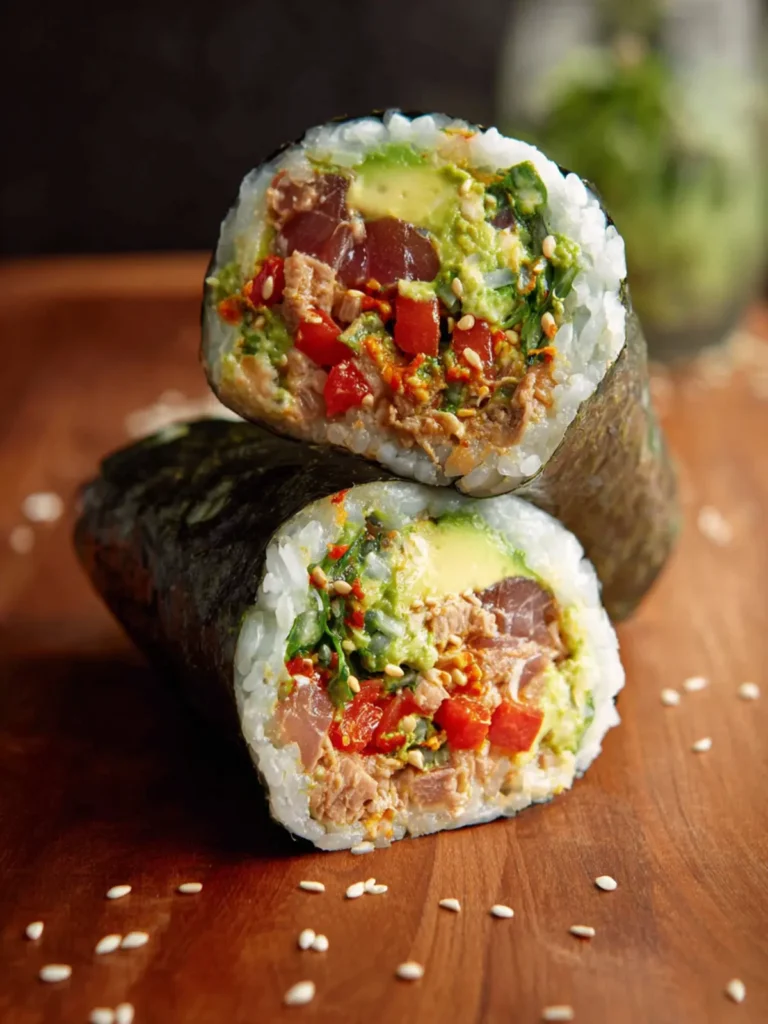 spicy tunacado sushi burrito First Image
