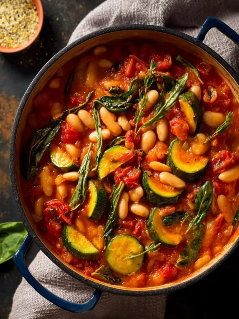 zucchini cannellini stew First Image