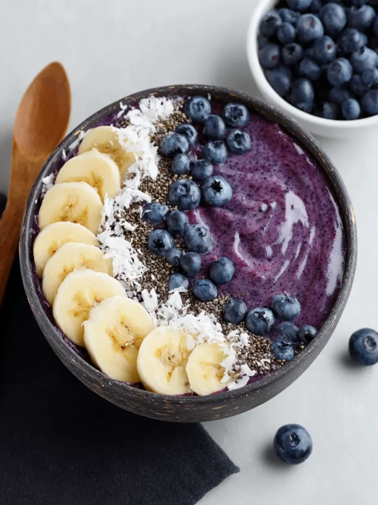 Blueberry Banana Smoothie Bowl First Image