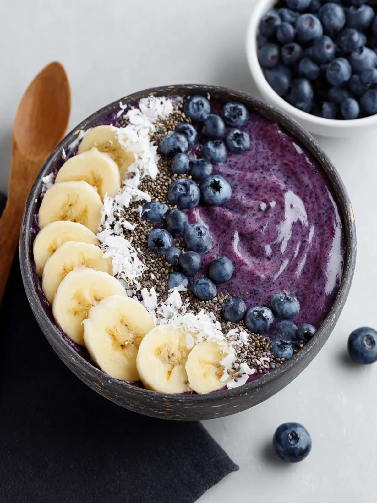 Blueberry Banana Smoothie Bowl First Image