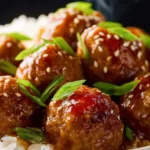 Crockpot Orange Chicken Meatballs (with Frozen Meatballs) First Image
